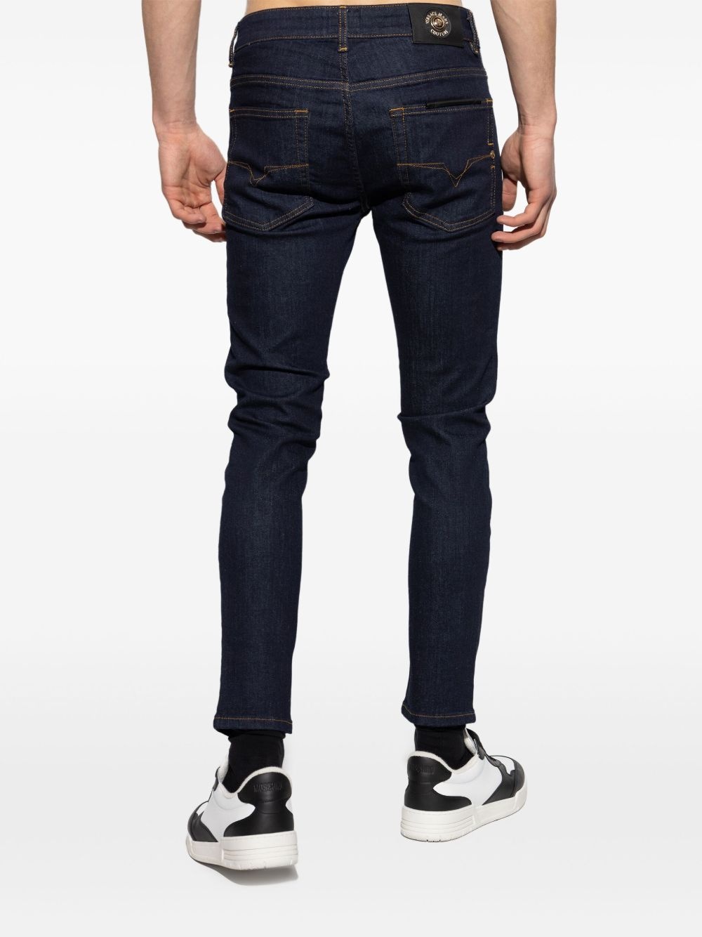 logo-patch jeans - 4