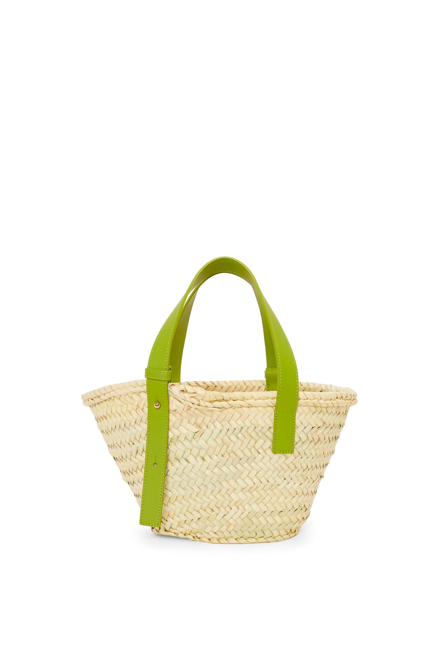 Small Basket bag in palm leaf and calfskin - 3