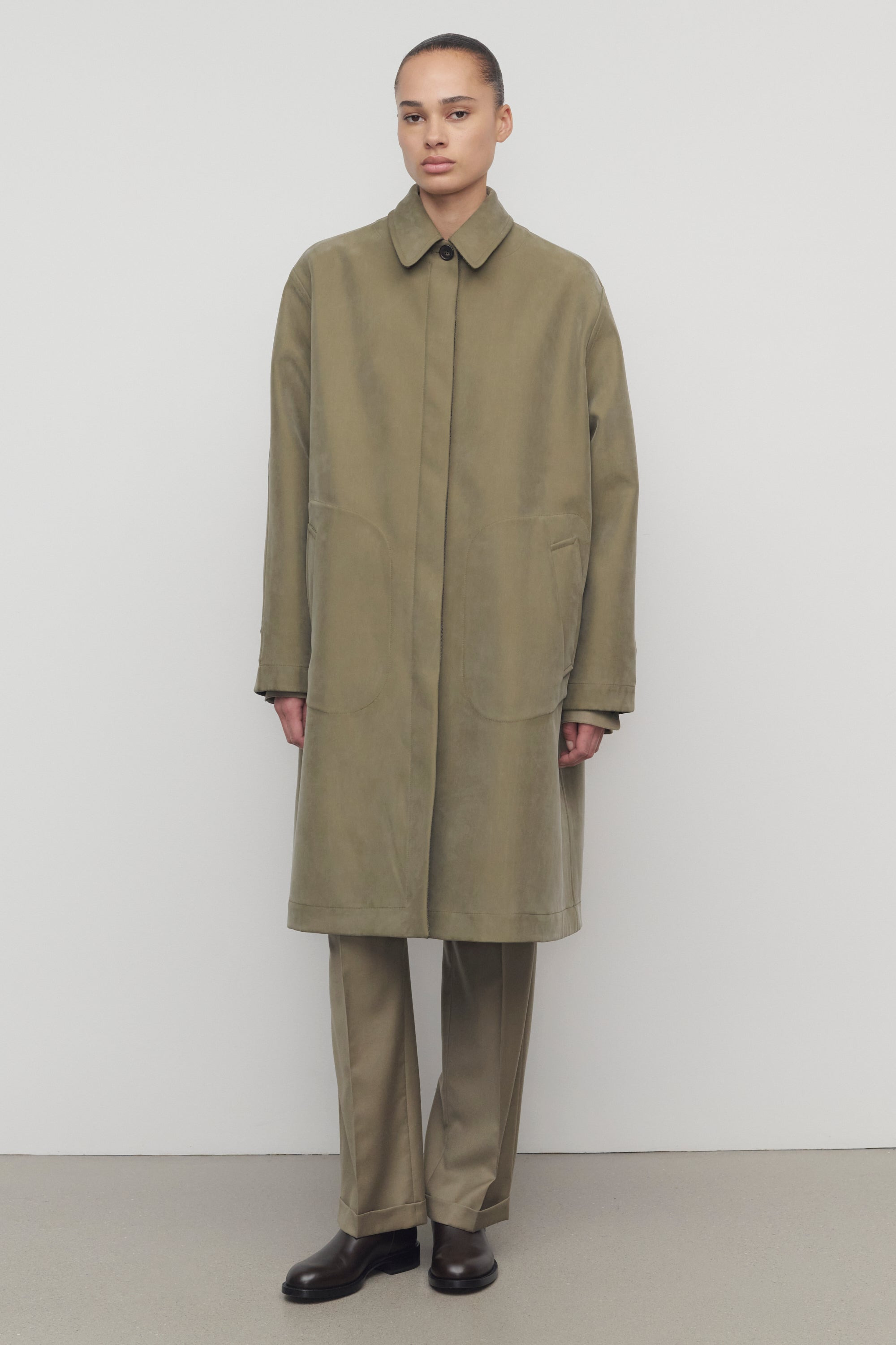 Palomar Coat in Virgin Wool and Silk - 6