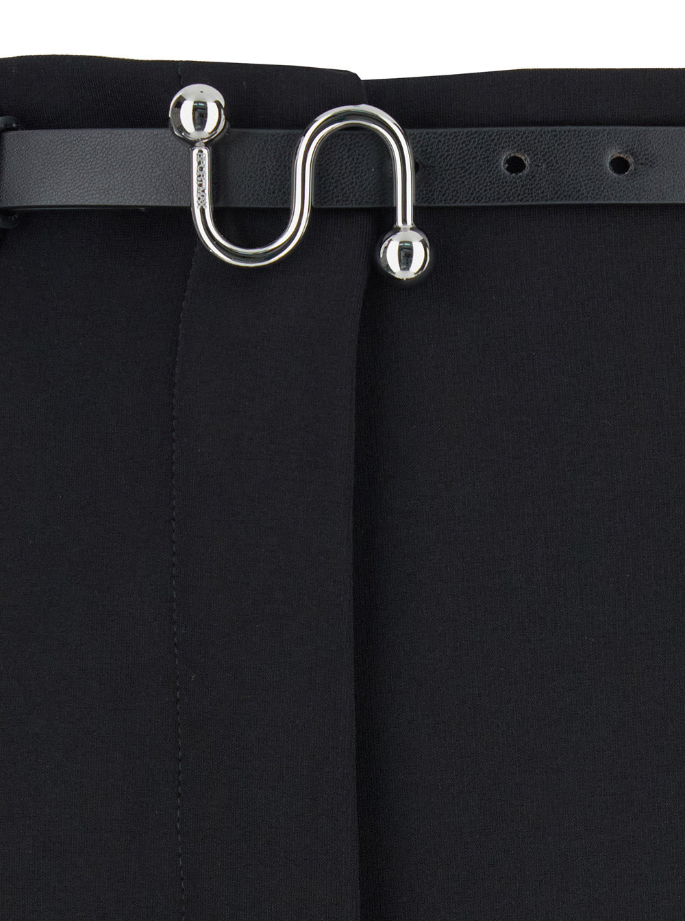 Sportmax Women 'Texas' Black Pants With Belt With Metallic Buckle In Fabric Woman - 4