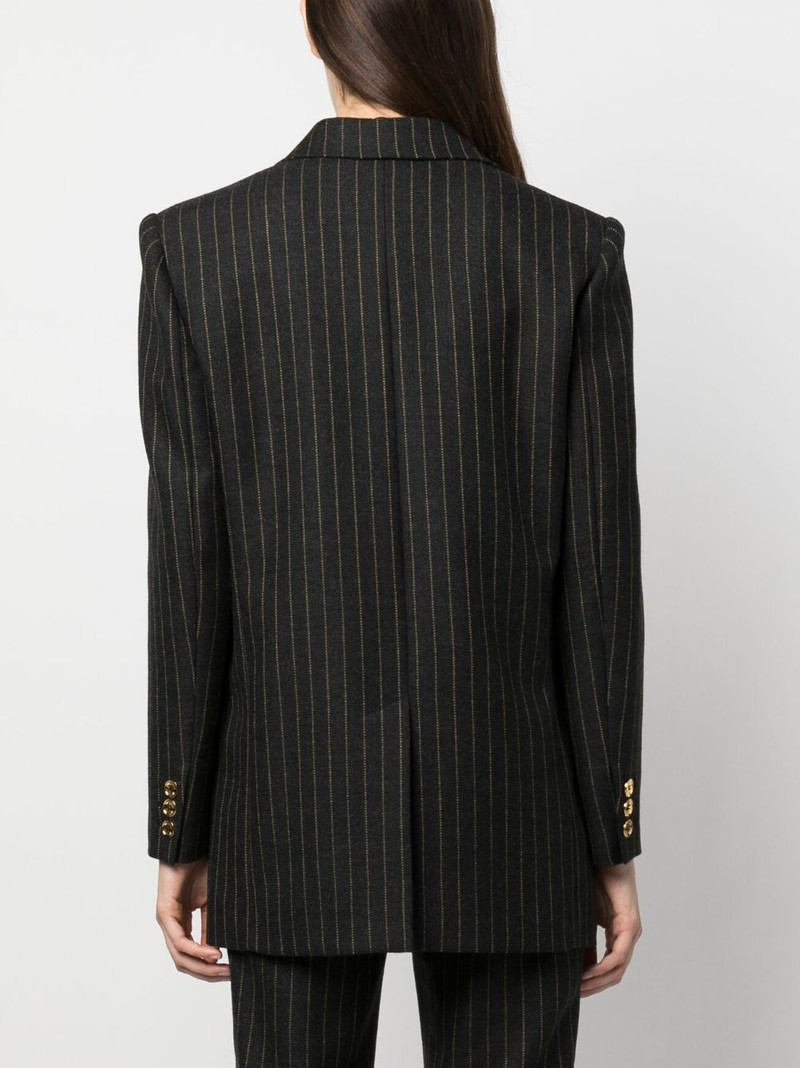 pinstripe wool double-breasted blazer 4
