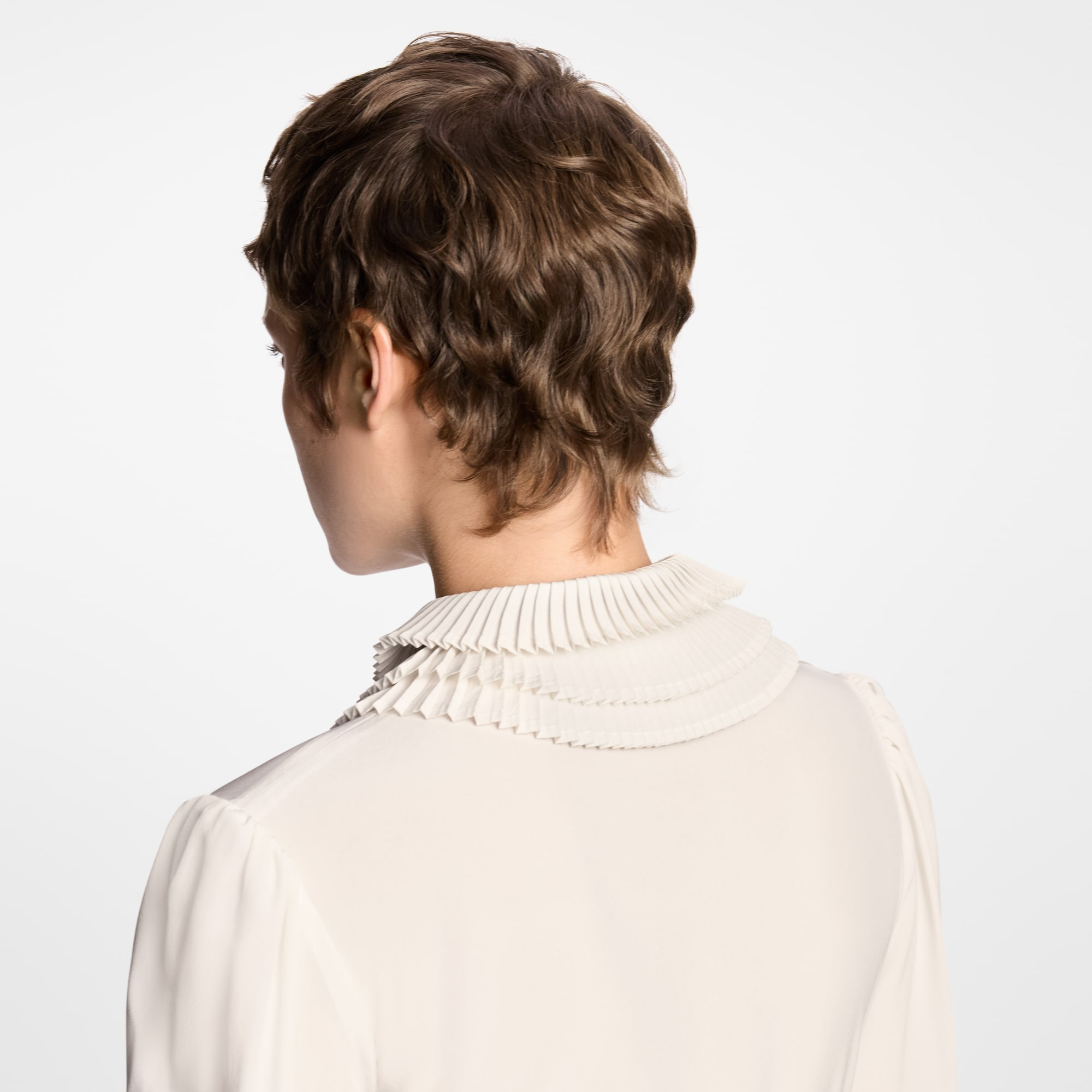 Pleat Collar Blouse - 6