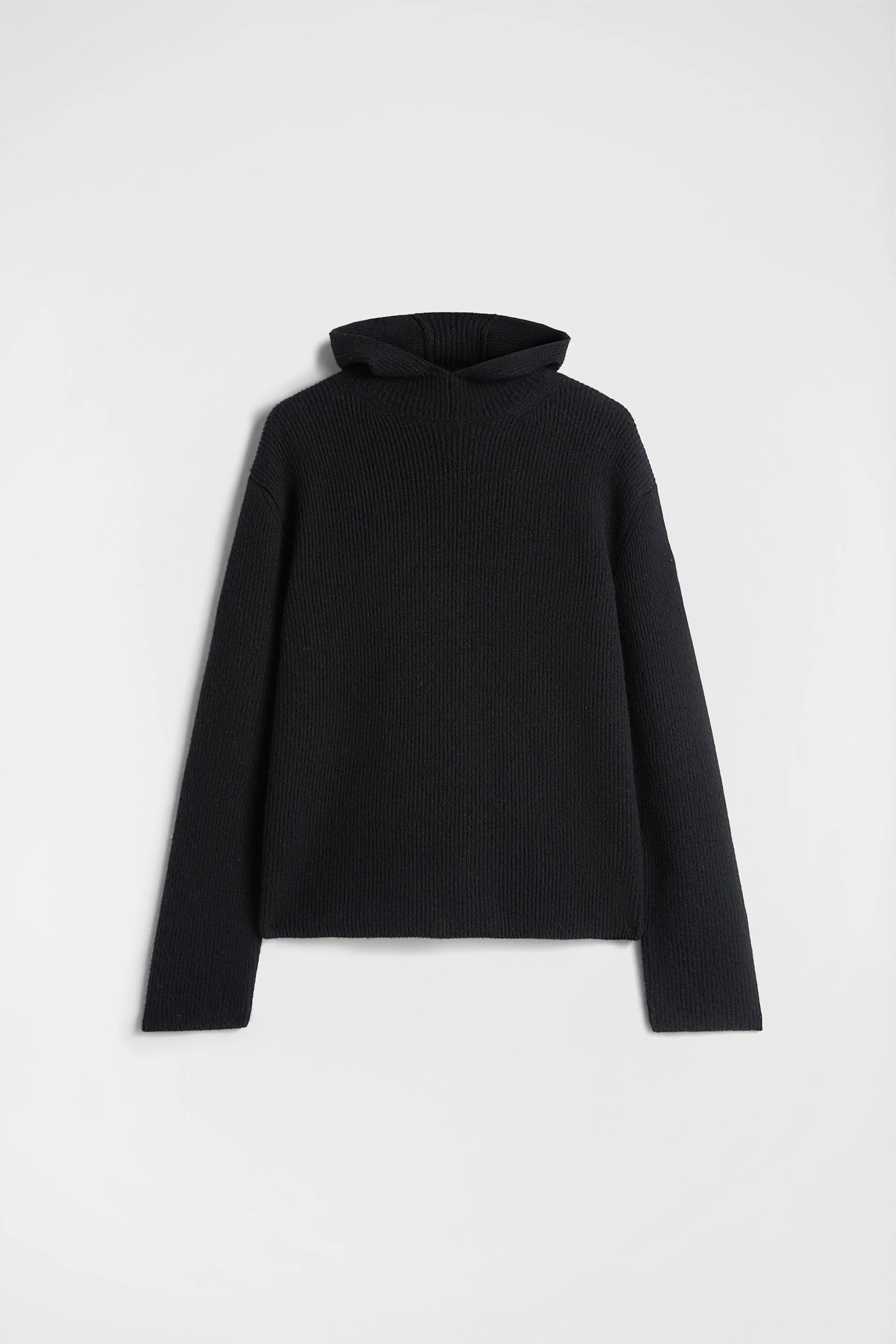Wool Hooded Sweater - 1