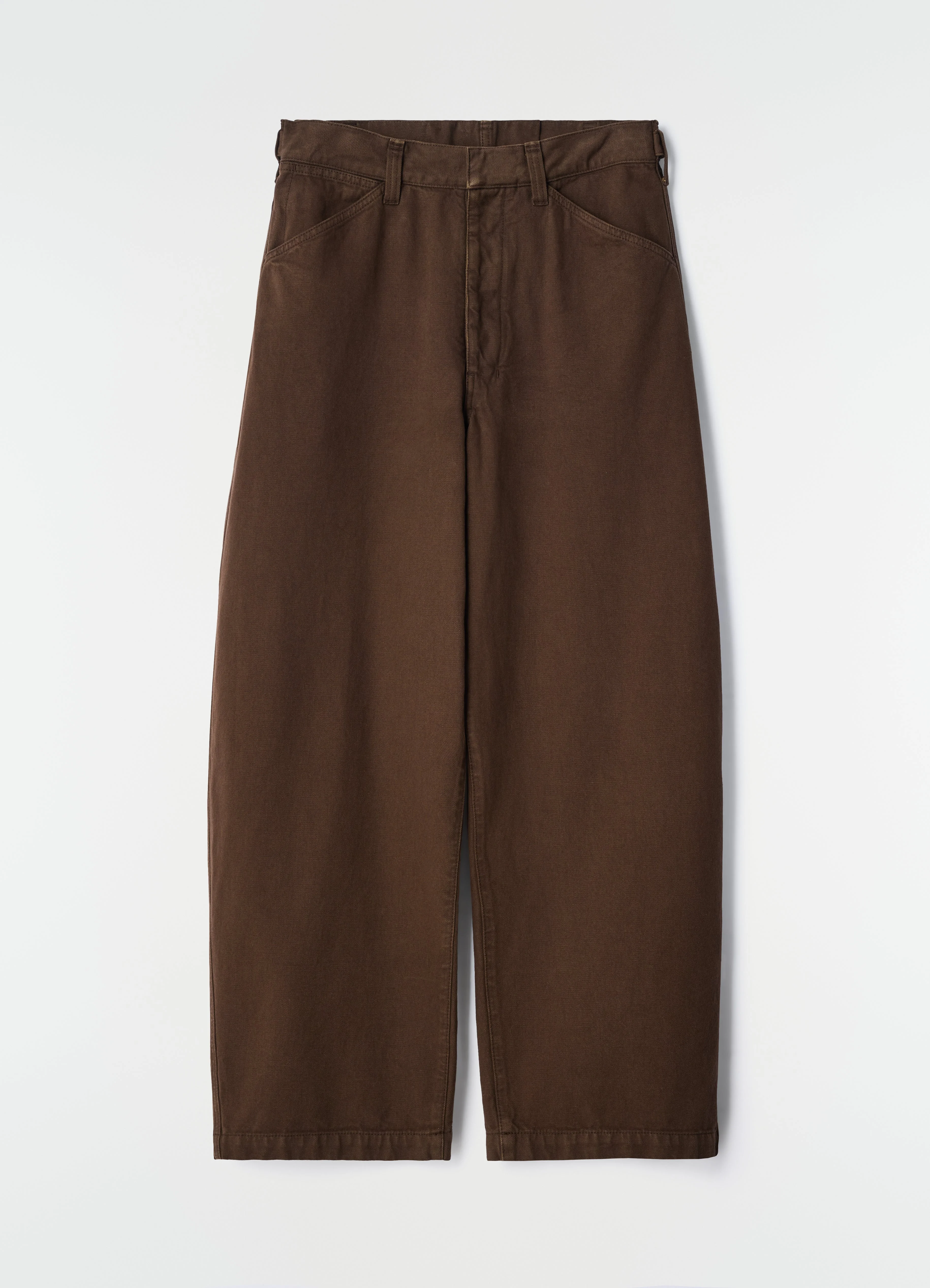 OVERSIZED WORKWEAR PANTS IN HEAVY GARMENT-DYED BROKEN TWILL - 1