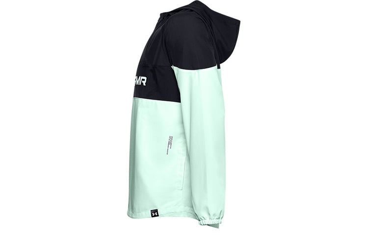 Men's Under Armour Futures Mixed Anorak Jacket Black Green 1358231-002 - 3
