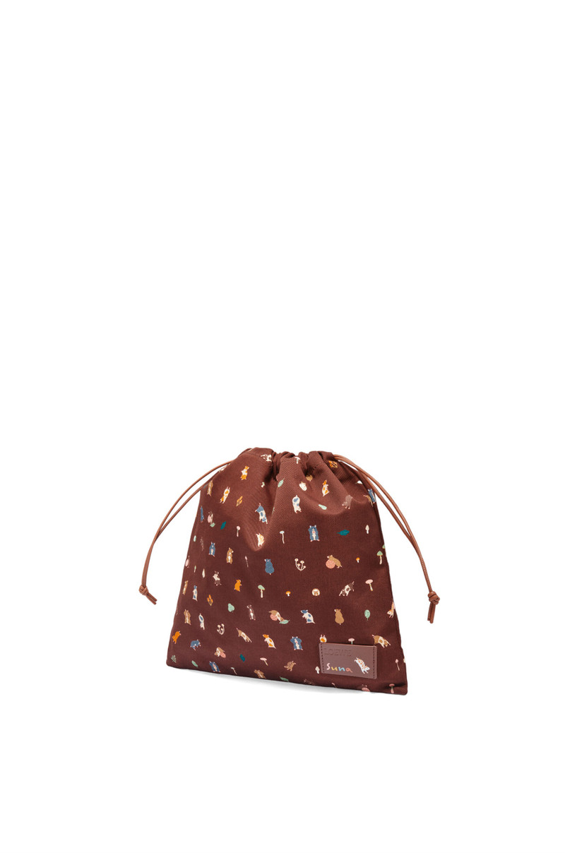 Loewe Hamster small drawstring pouch in canvas outlook