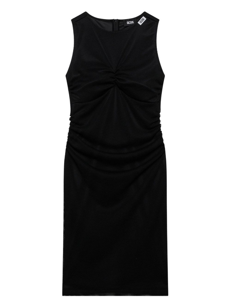 draped midi dress 1
