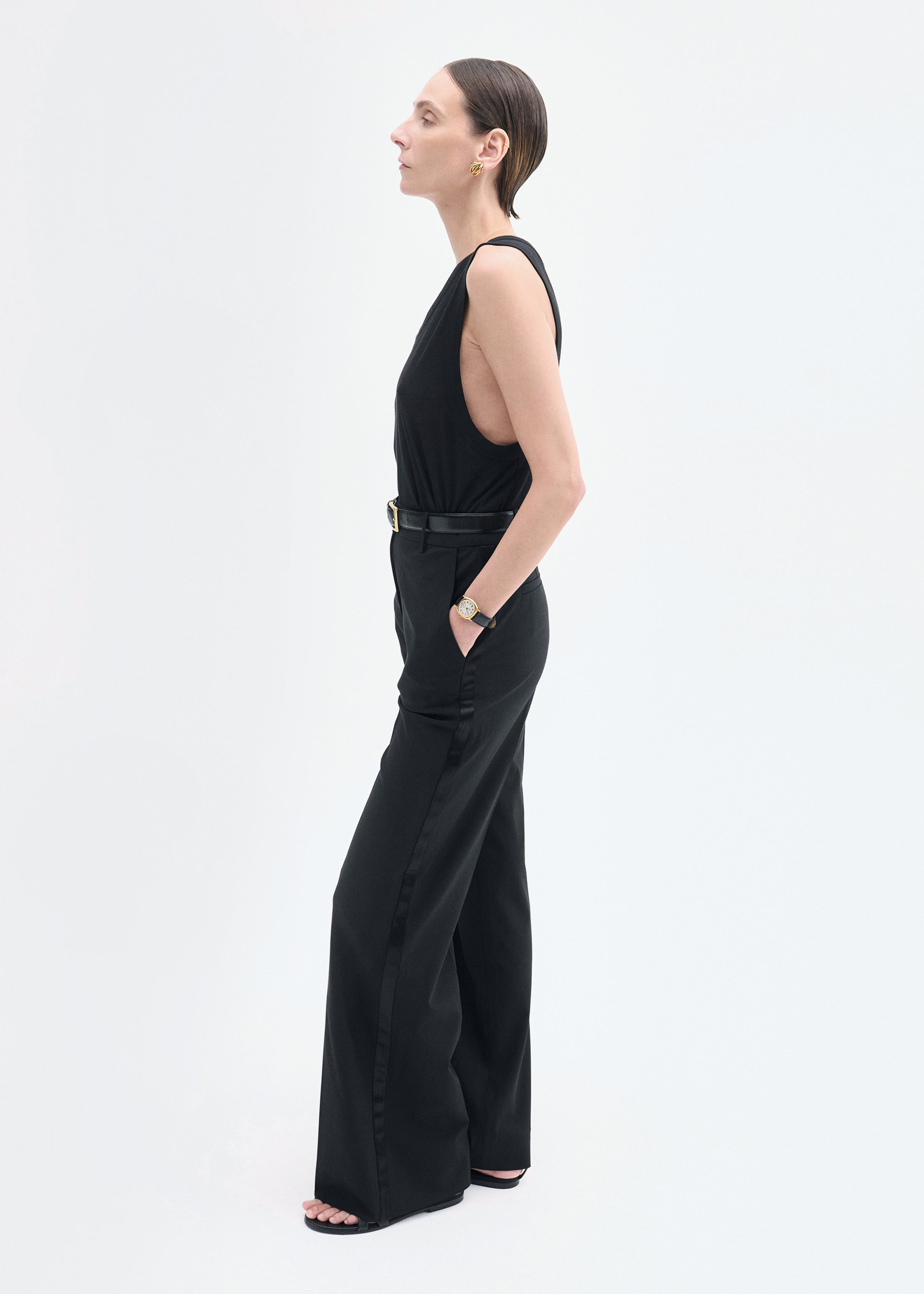 Tuxedo Pant in Wool and Silk - 3