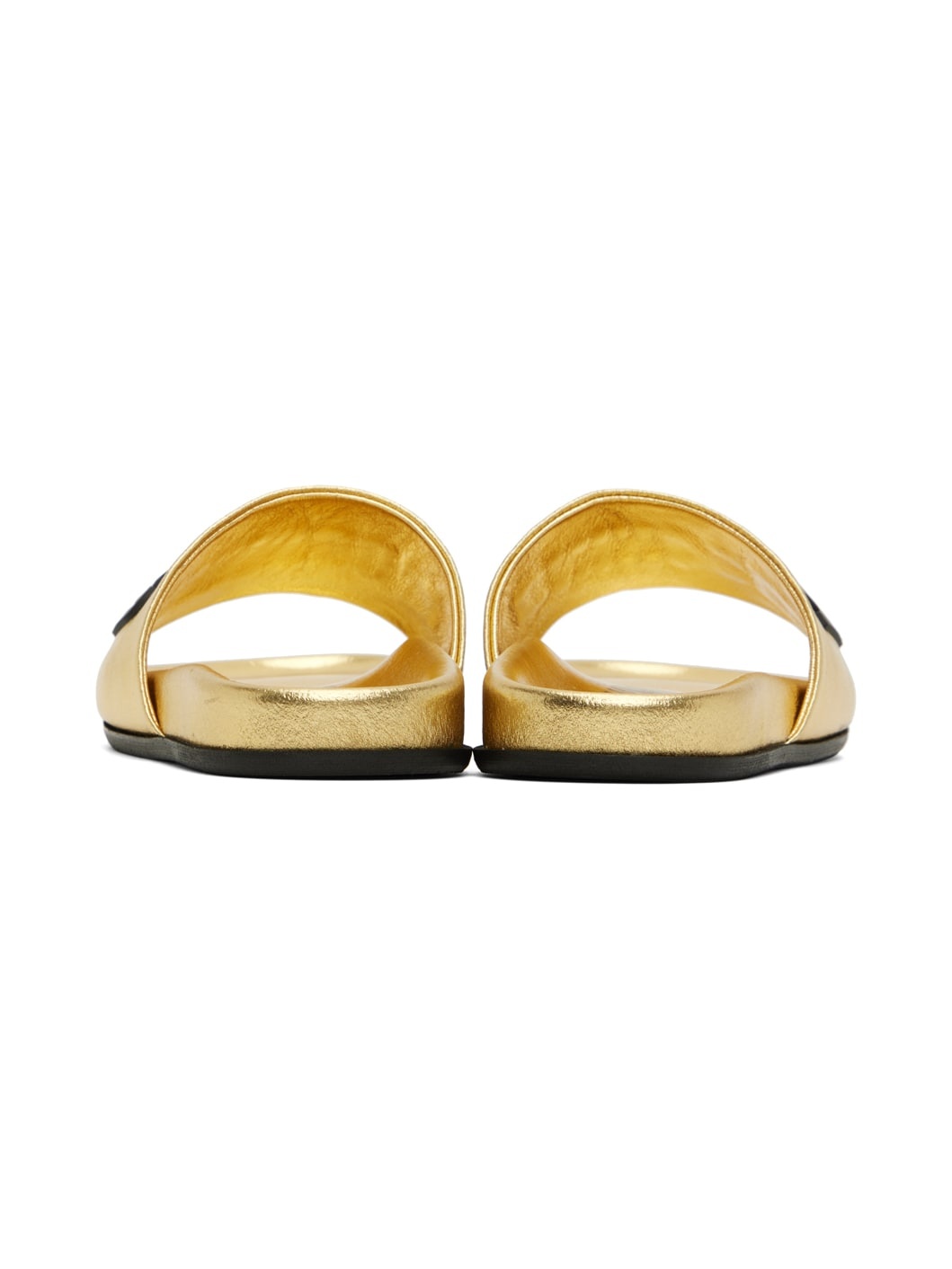 Gold Rubber Logo Slides - 2