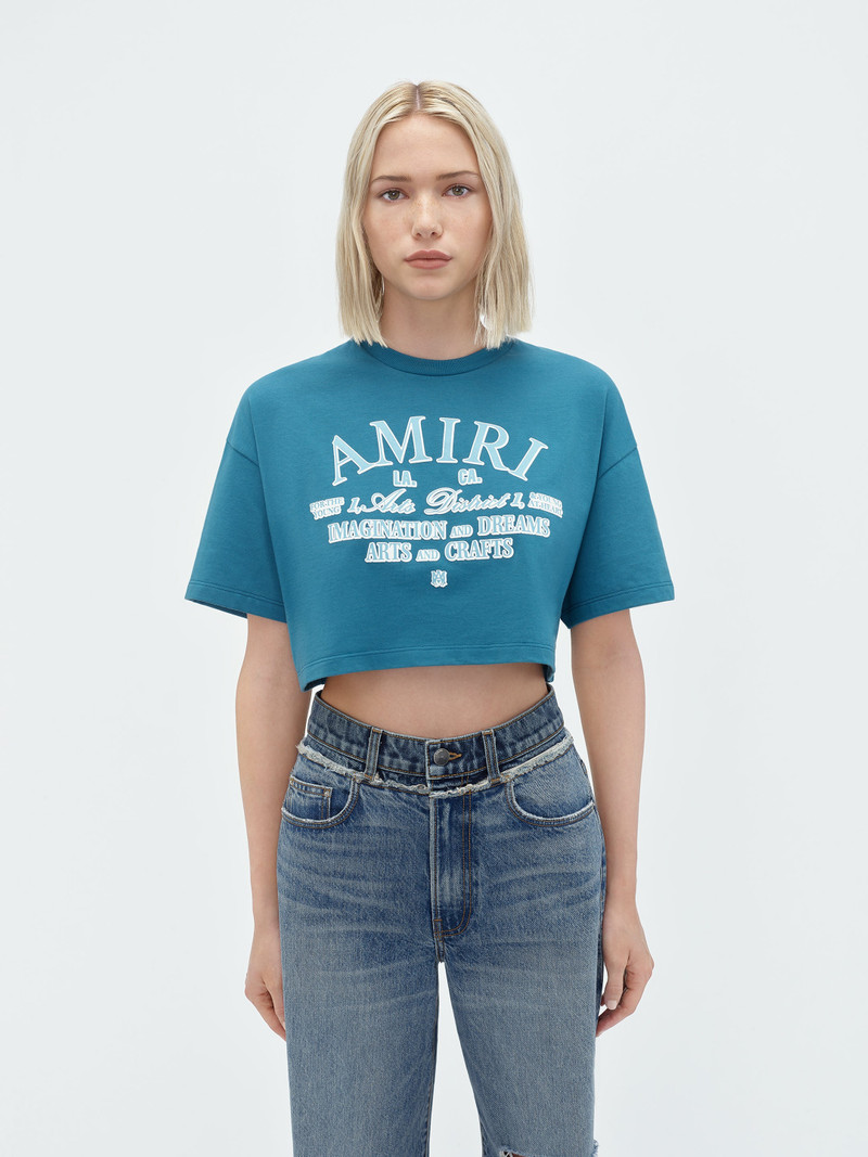 AMIRI ARTS DISTRICT CROPPED TEE outlook