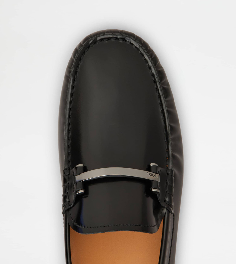 CITY GOMMINO DRIVING SHOES IN LEATHER - BLACK 5