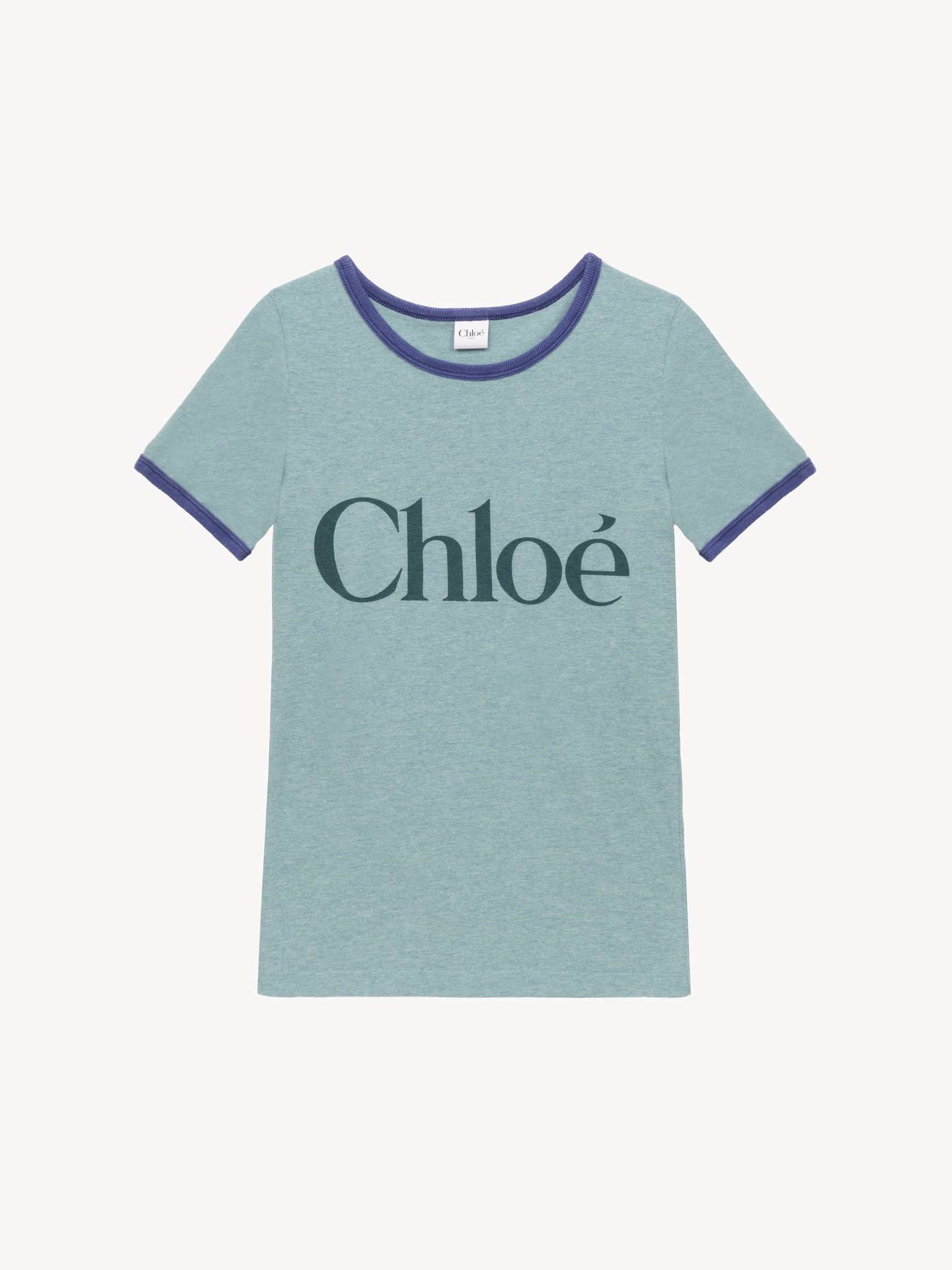 FITTED LOGO T-SHIRT IN COTTON-MIX JERSEY - 2