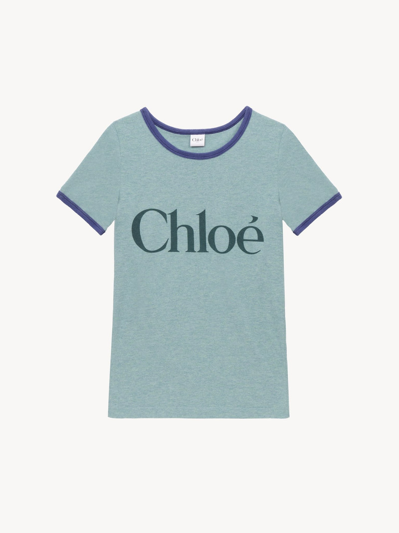 Chloé FITTED LOGO T-SHIRT IN COTTON-MIX JERSEY outlook