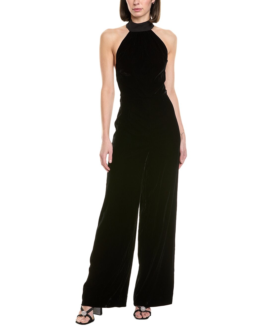 STAUD Andress Velvet Jumpsuit - 1