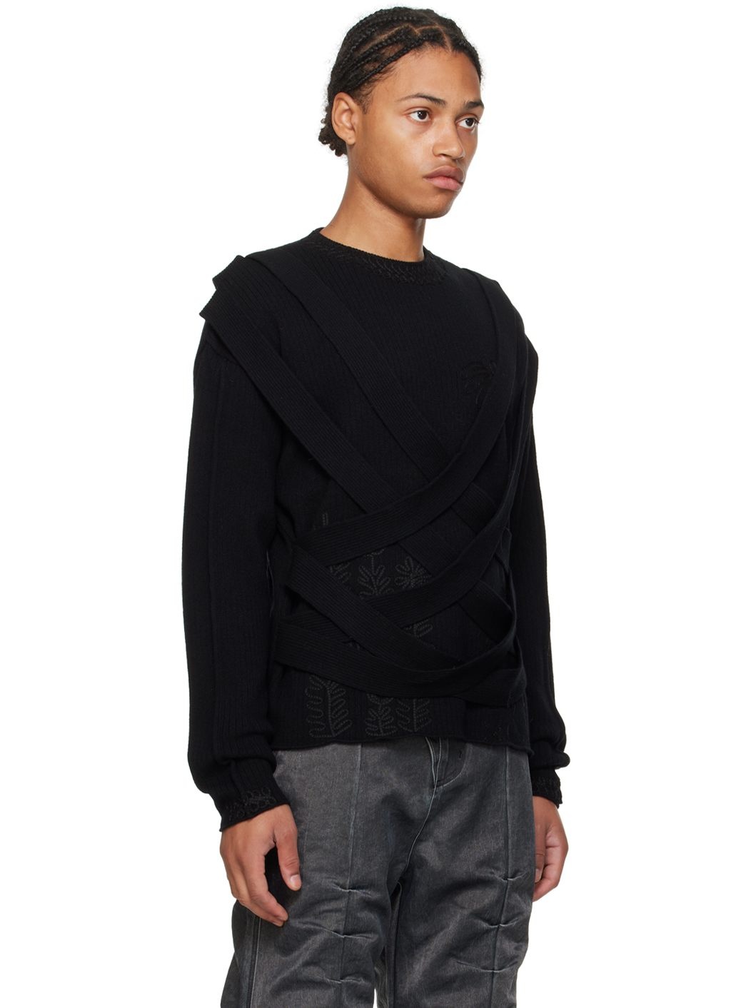 Black Harness Sweater - 2