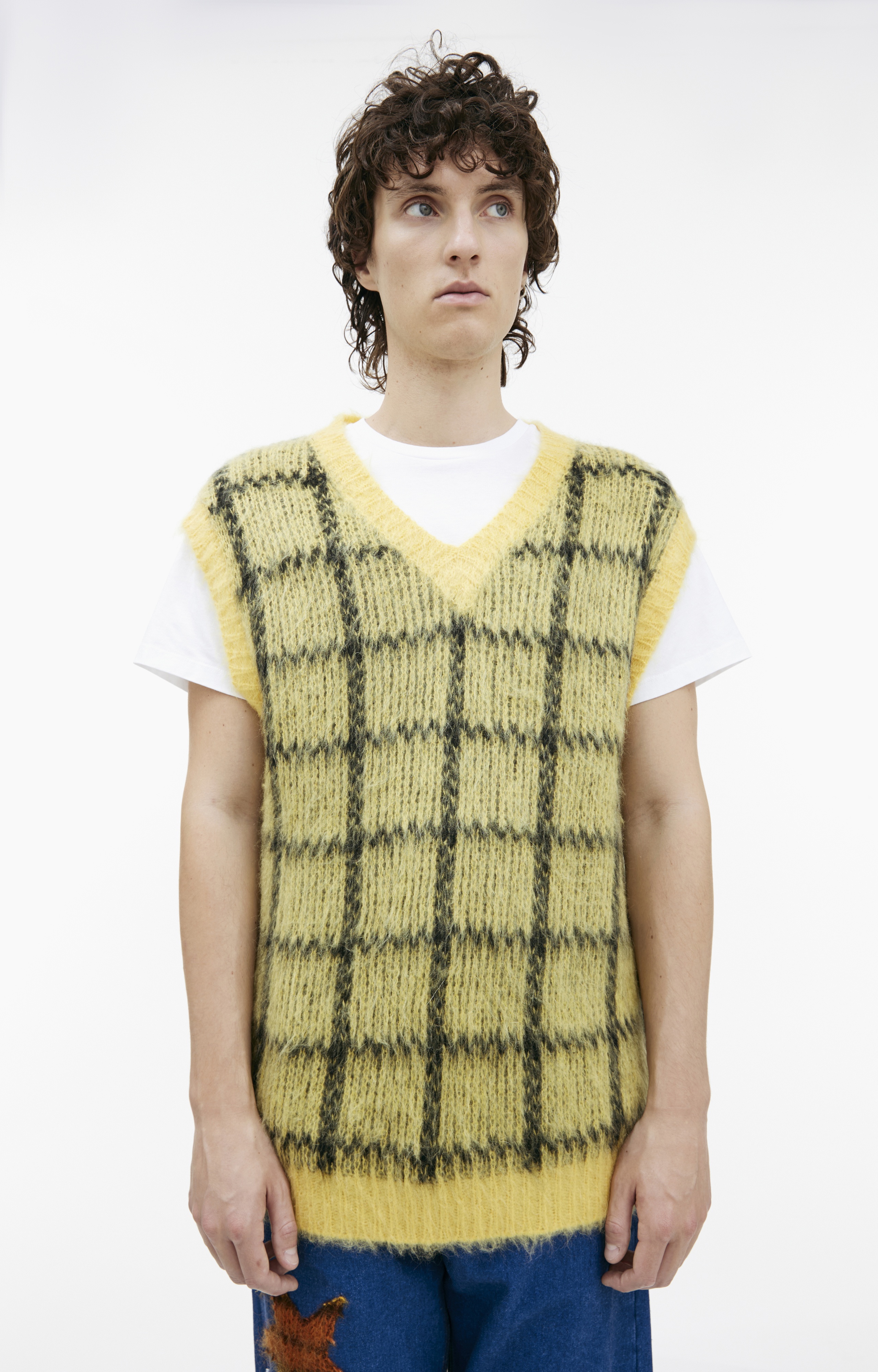 OVERSIZE PLAID VEST - 4
