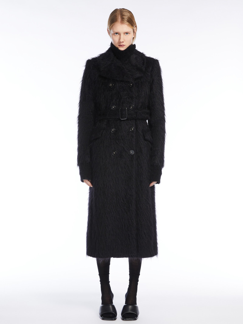 Sportmax MODICO Double-breasted coat in long-pile fabric outlook