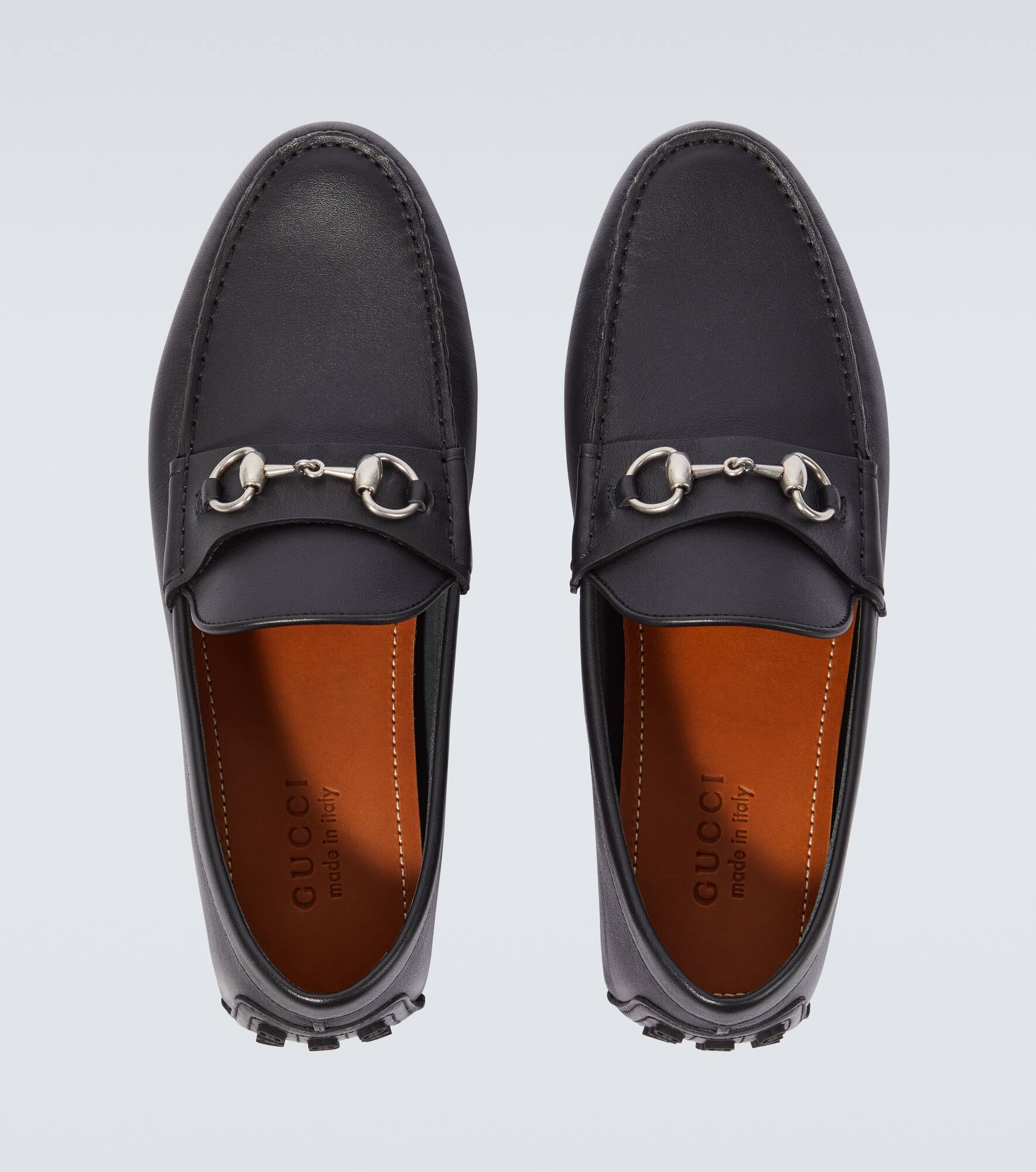 Horsebit leather driving shoes - 4