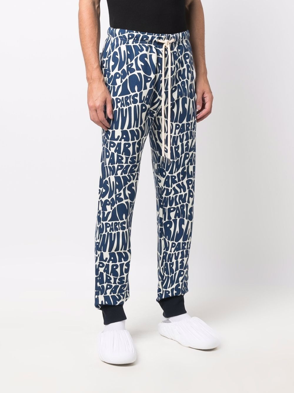 logo-print cotton track pants - 3