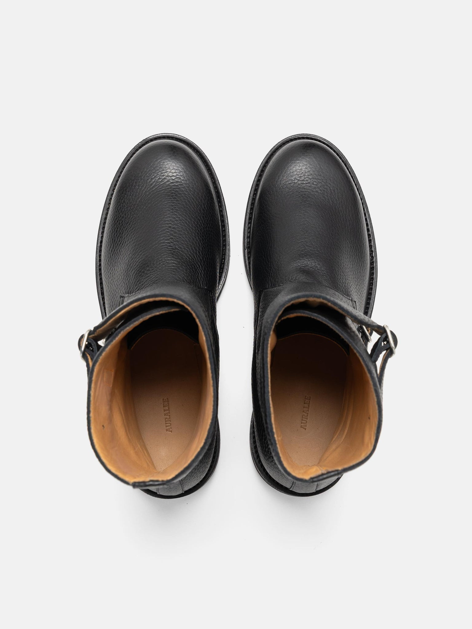 Leather Work Boots Black - 4