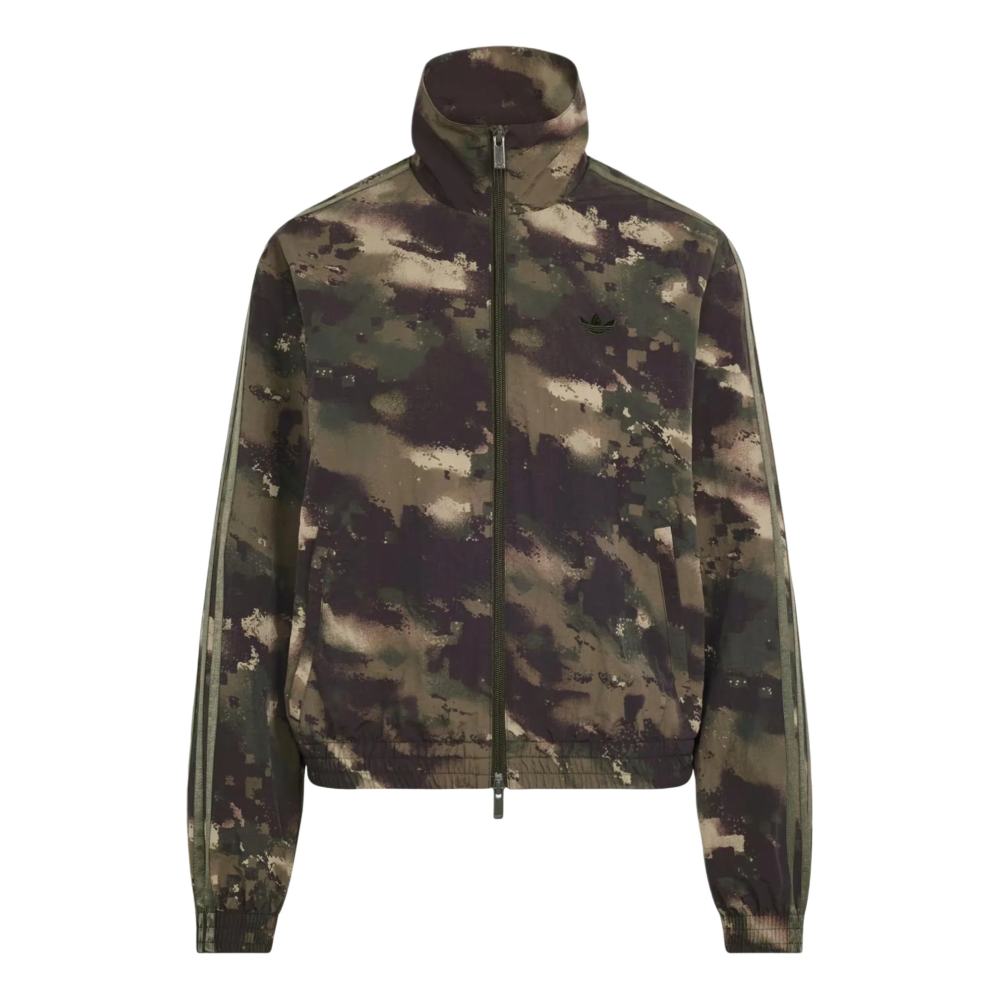 (WMNS) adidas Camouflage Loose Track Top Asia Sizing 'Night Cargo Aurora Coffee Olive Strata' LE8294 - 1