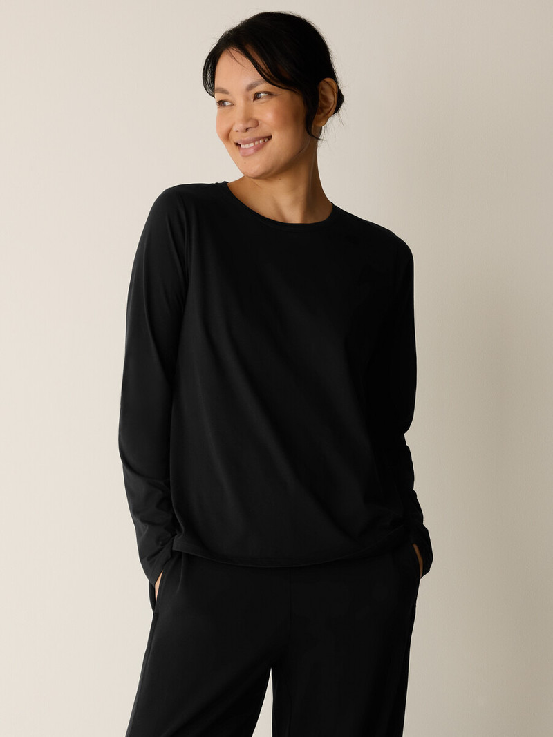 Organic Pima Cotton Jersey Long-Sleeve Tee 1