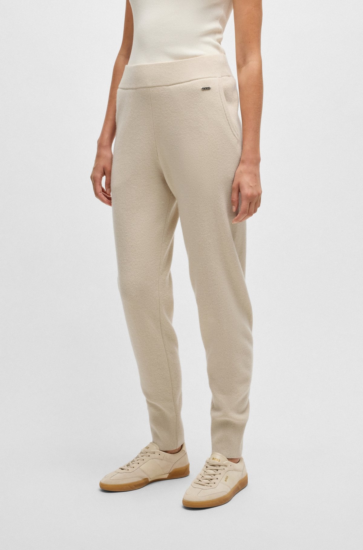 KNITTED TROUSERS IN WOOL AND CASHMERE - 2