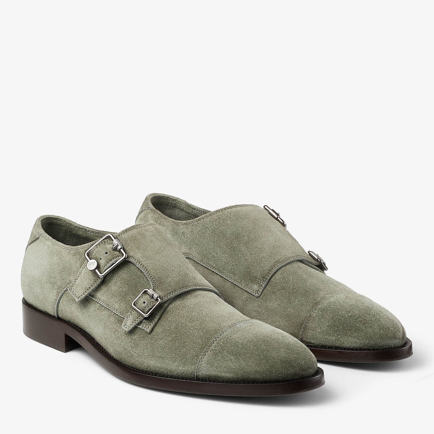 Finnion Monkstrap
Sage Velvet Suede Monk Strap Shoes - 2