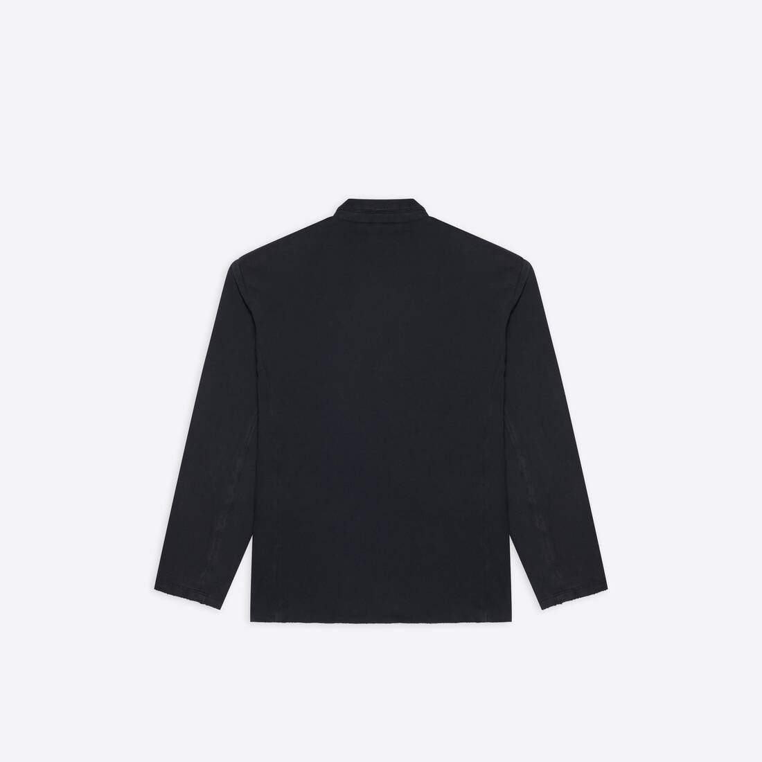 Oversize Worn-out Jacket in Black - 2