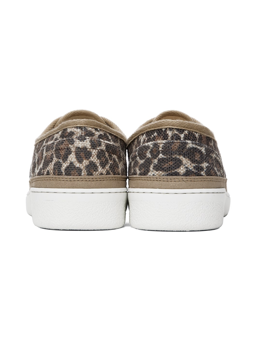Beige Plain Simple Sneakers - 2