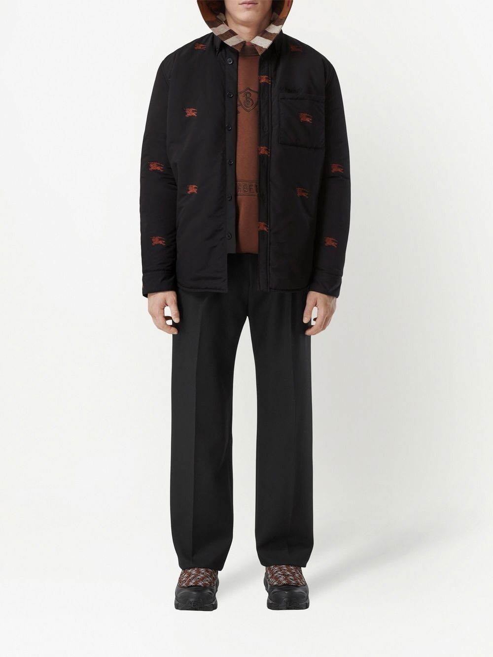 embroidered padded overshirt - 2