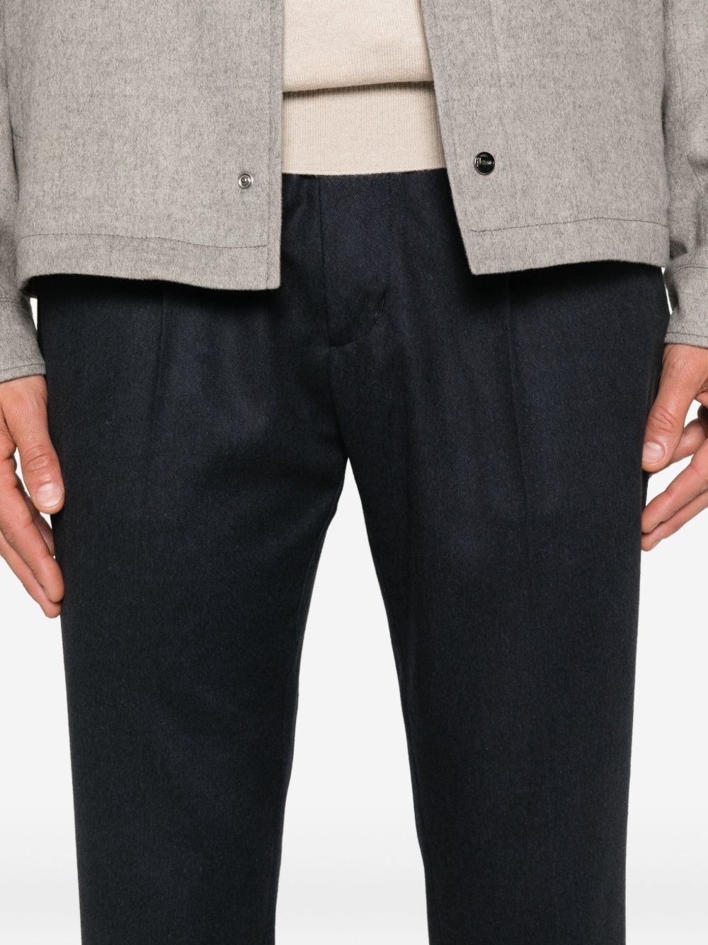 pleated drawstring trousers - 5