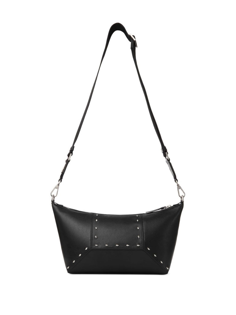 diamond-studded zip shoulder bag 4