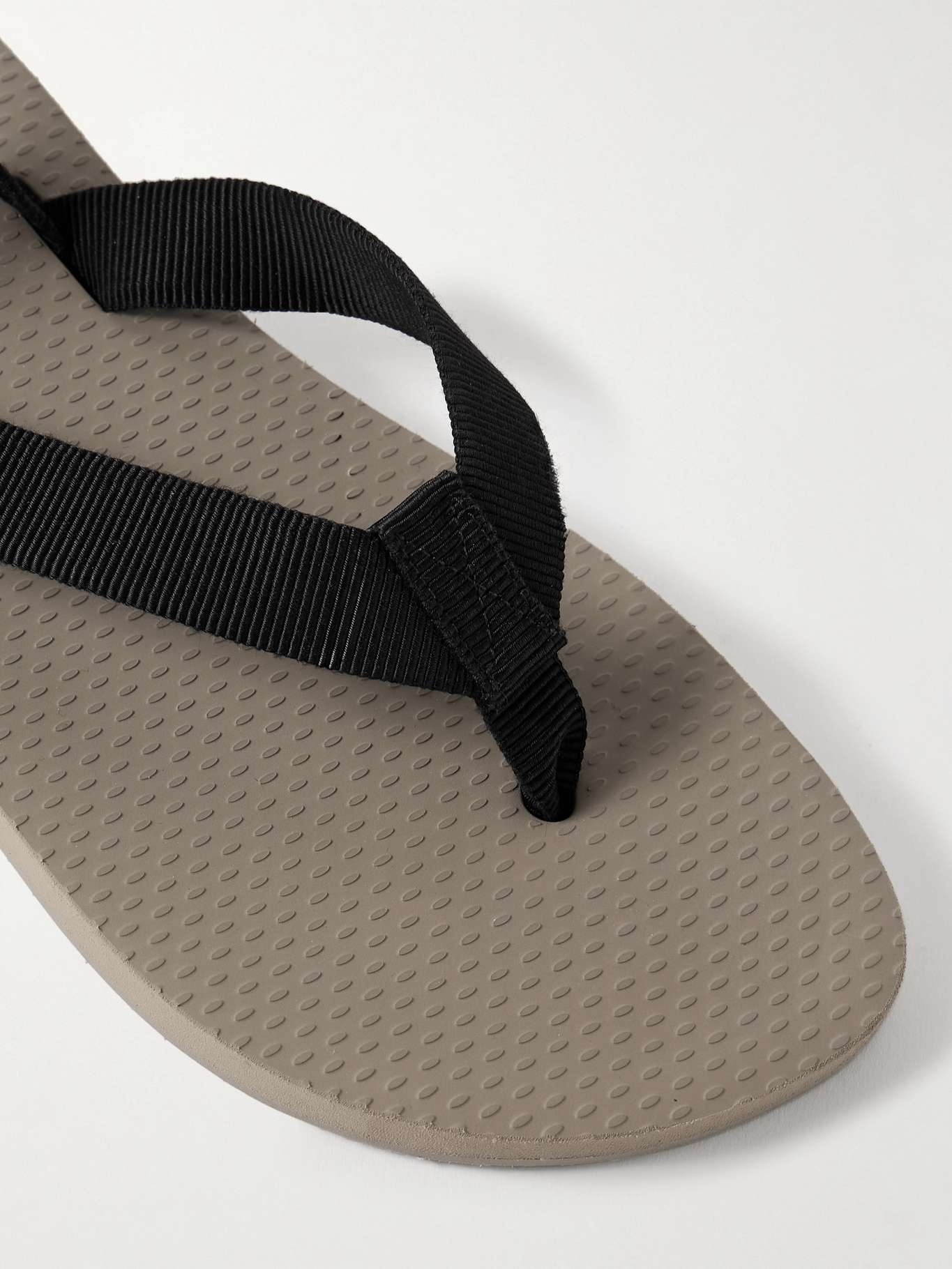 Dune Knot cotton-blend grosgrain sandals Gray - 4
