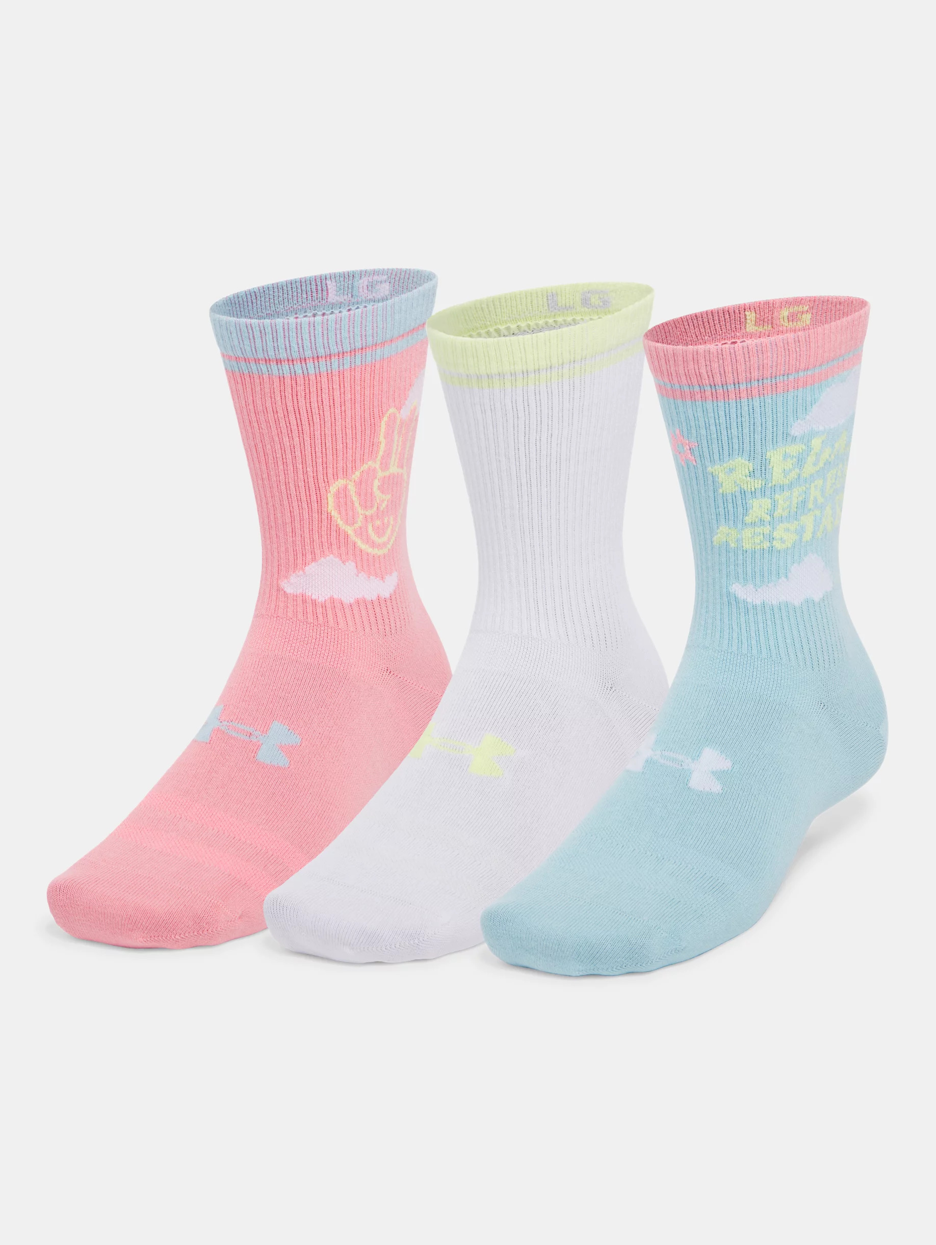 Unisex UA Sportstyle Cotton 3-Pack Crew Socks - 3