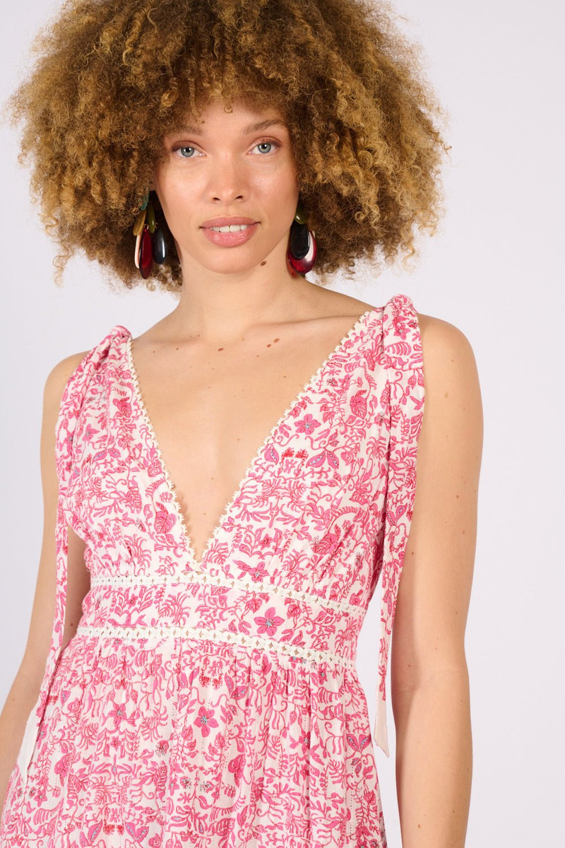 Long Dress Perla - Pink Tiare 4