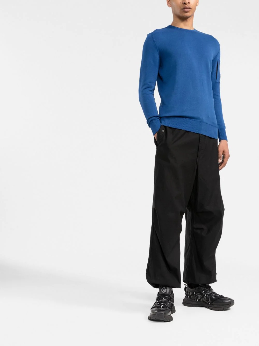 long-sleeve fitted top - 2