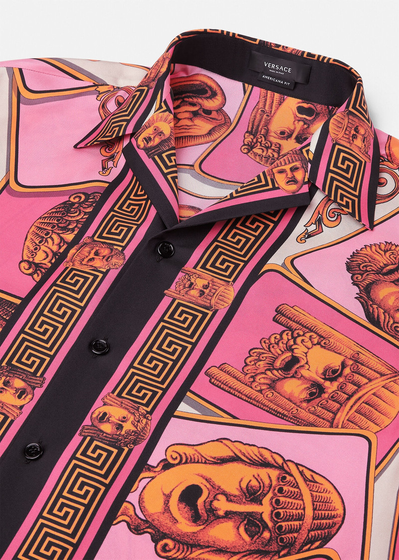 VERSACE Le Maschere Silk Shirt outlook