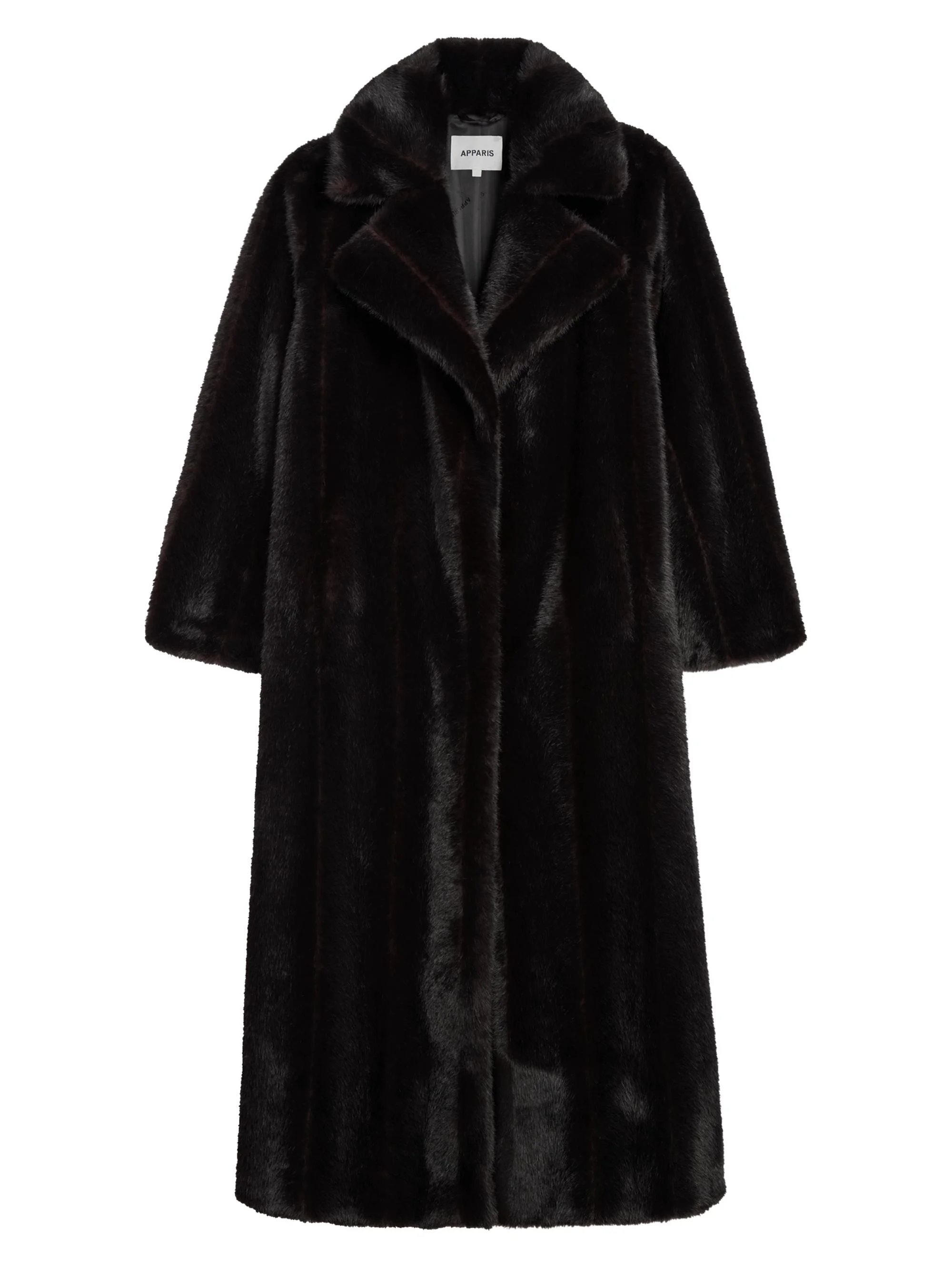 Women's Gabrielle Faux Fur Long Coat - Noir Multi - 1