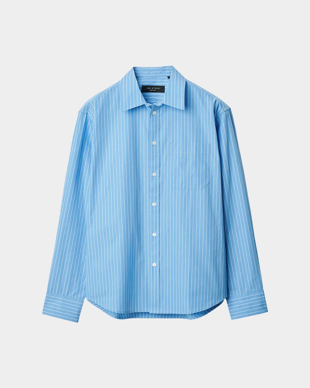 Men's Relaxed Cotton Pinstripe Sport Shirt - 1