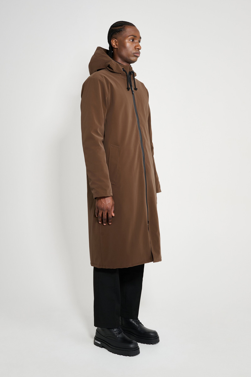 Stockholm Long Matte Winter Coat Dark Brown 3