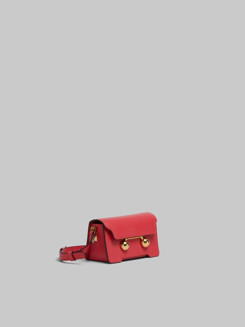 RED LEATHER TRUNKAROO MINI SHOULDER BAG - 5