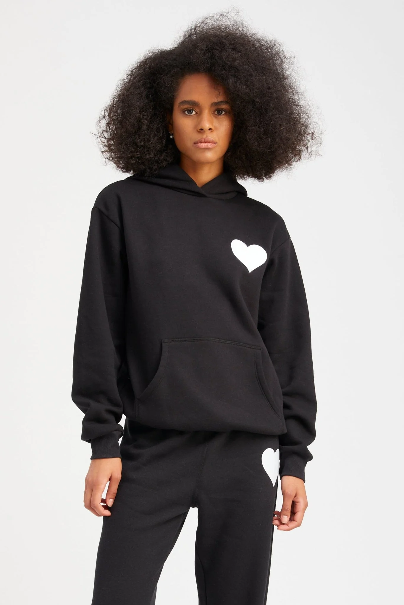 BLACK HEART HOODIE - 1