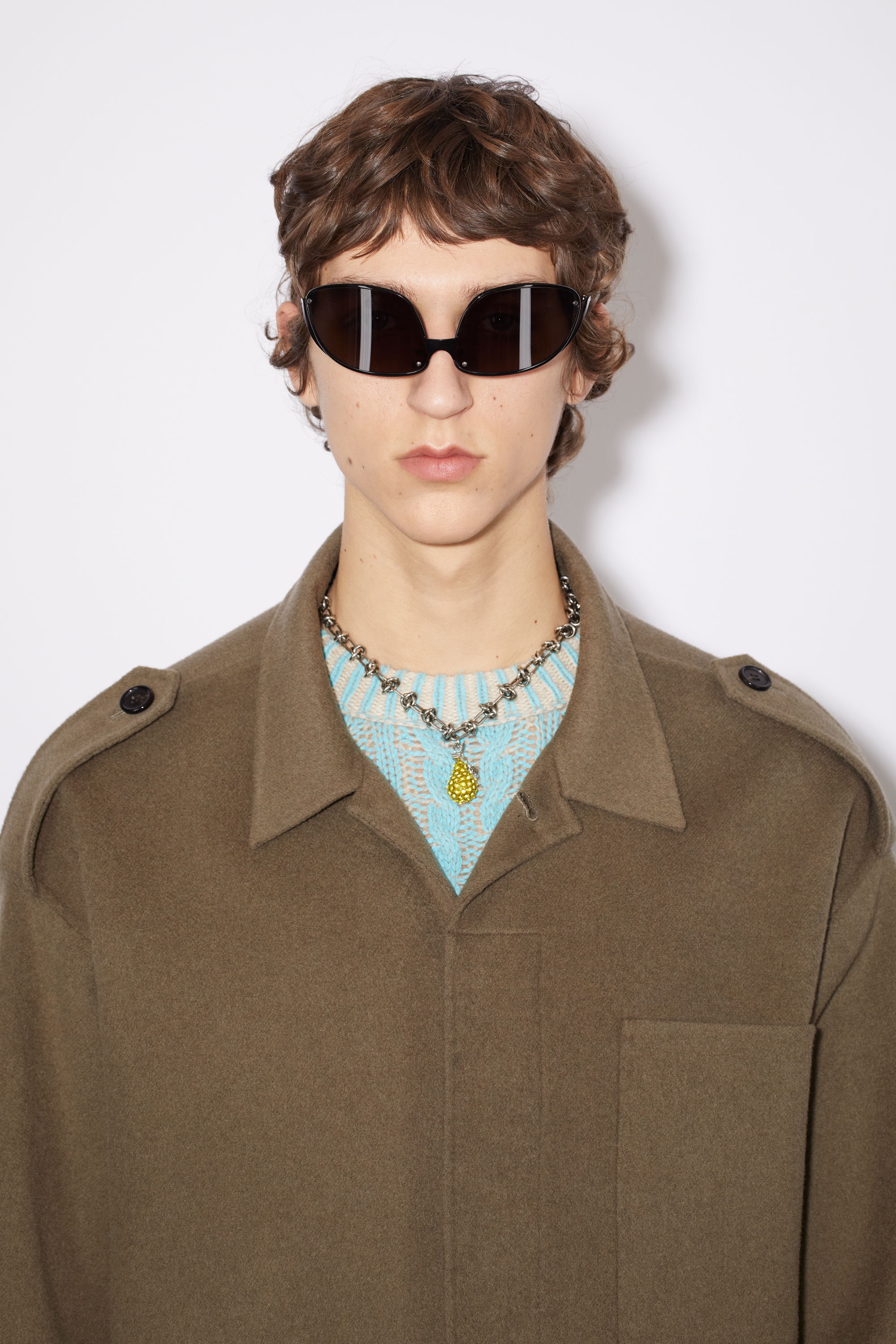 Wool jacket - Khaki green - 6