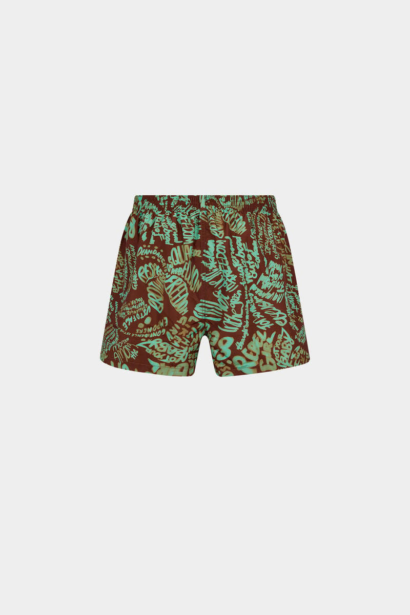 DSQUARED2 REBEL HIBISCUS MIDI SWIM BOXER outlook
