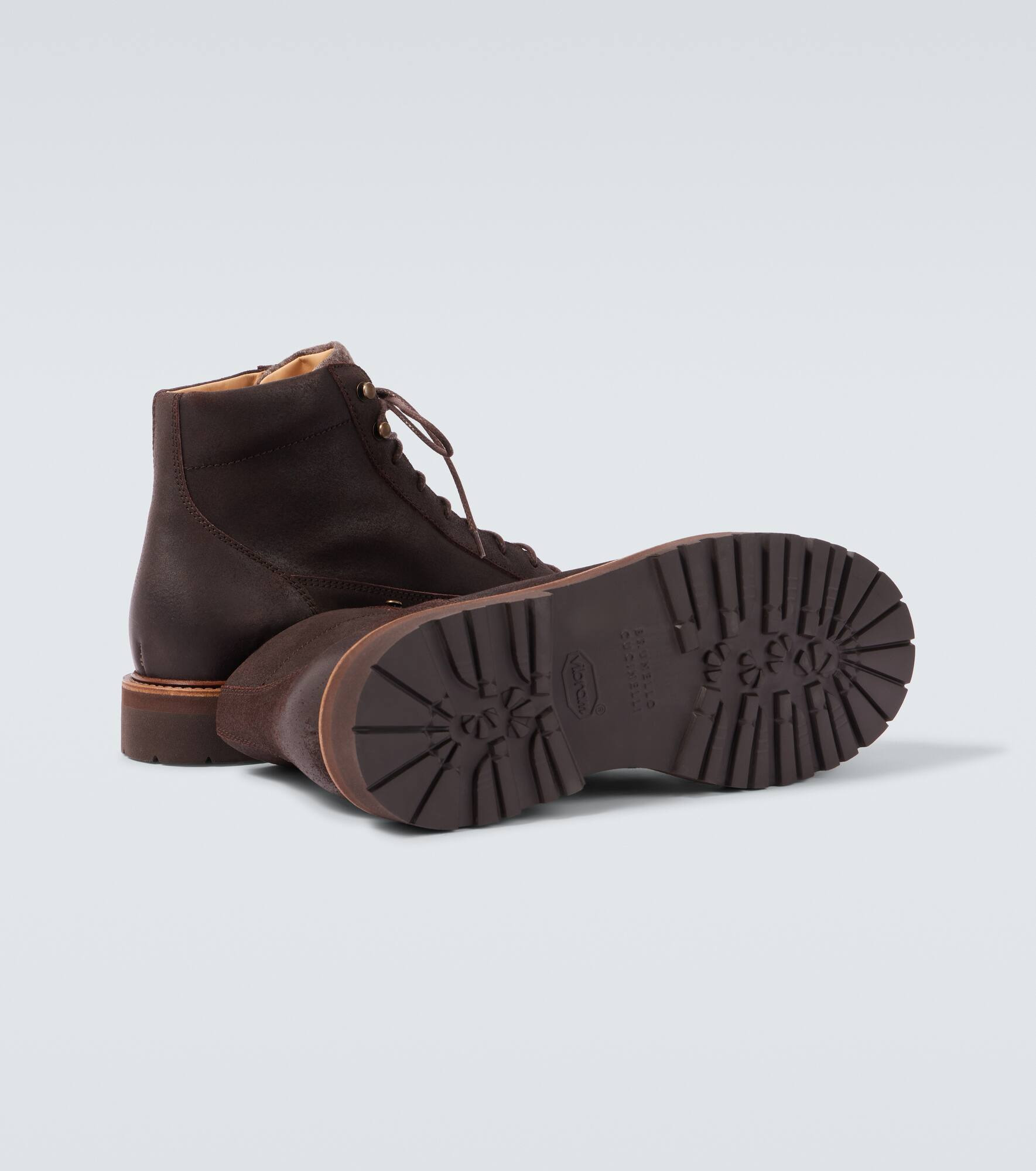 Leather lace-up boots - 7