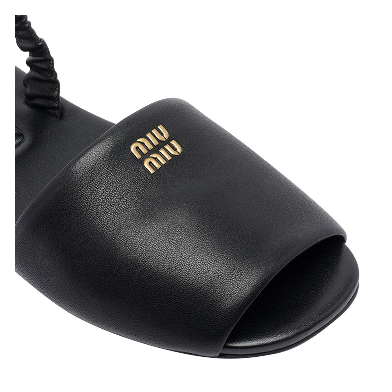 Miu Miu Women Logo Ruches Sandals - 4