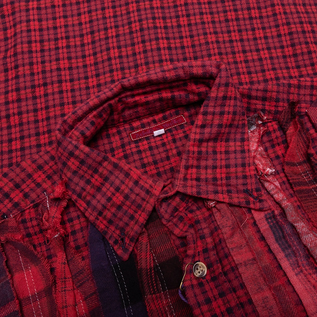RIBBON OVER DYE FLANNEL SHIRT - ASSORTED - 3