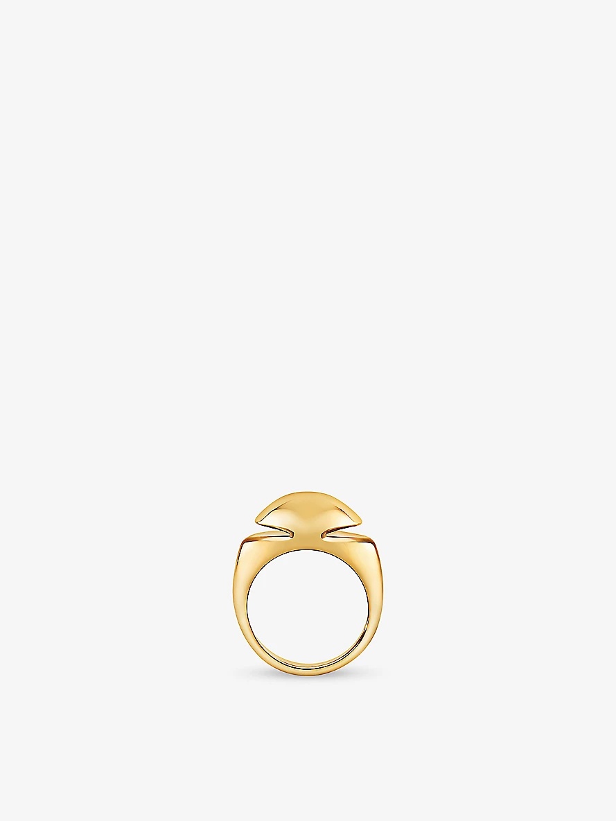 Cabochon 18ct yellow-gold ring - 2
