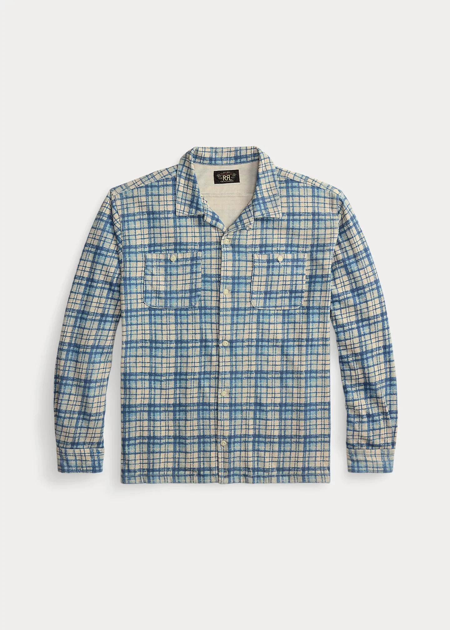 Plaid-Print Cotton-Linen Camp Shirt - 1